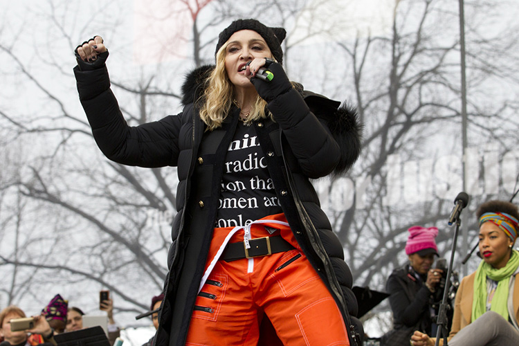 Madonna en la Women's March 2017