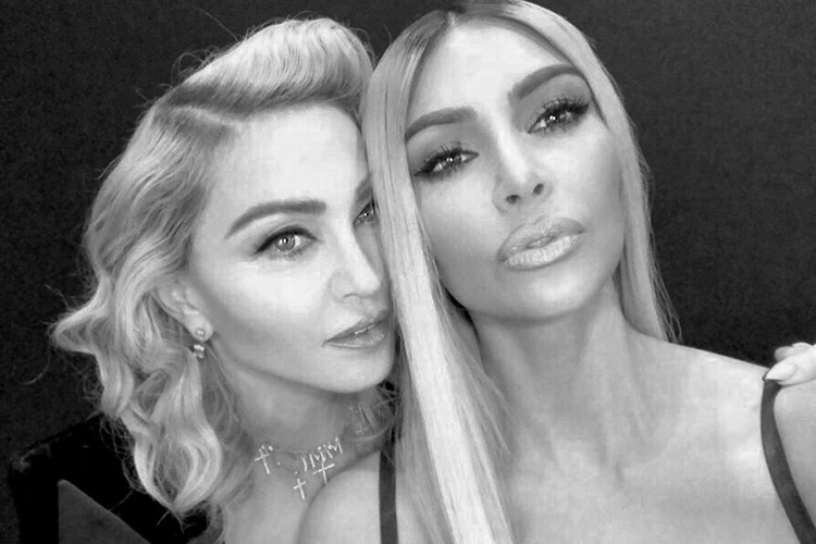 Madonna y Kim Kardashian