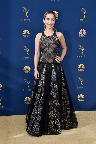 Emilia Clarke (Dior) @ Emmy 2018