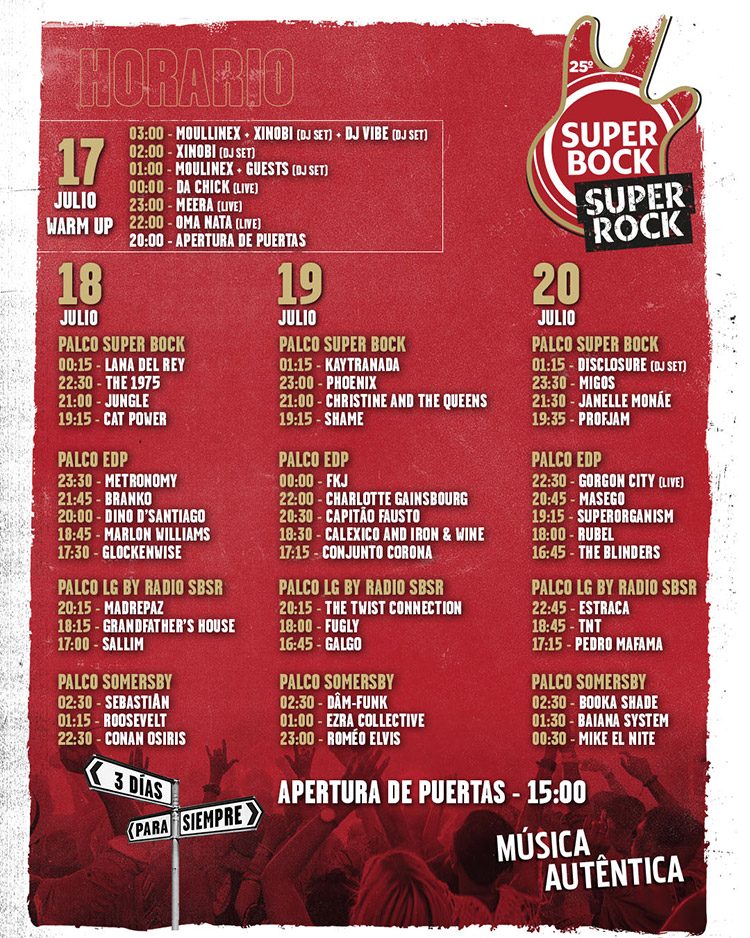 Super Bock Super Rock (cartel)