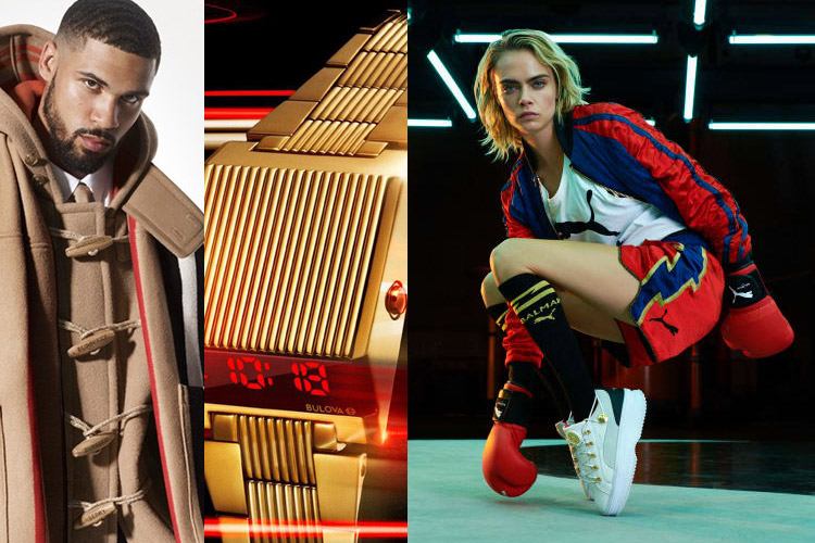 UP: Mahmood x Burberry, Bulova, Cara Delevingne x Balmain x Puma