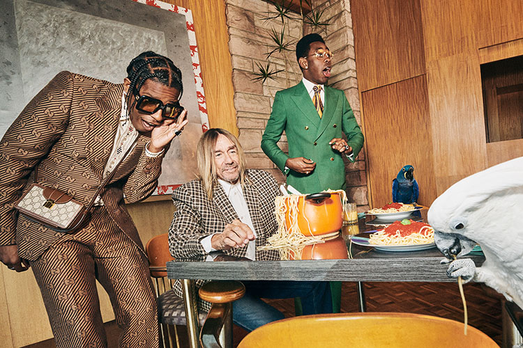Iggy Pop, A$AP Rocky y Tyler, The Creator para Gucci
