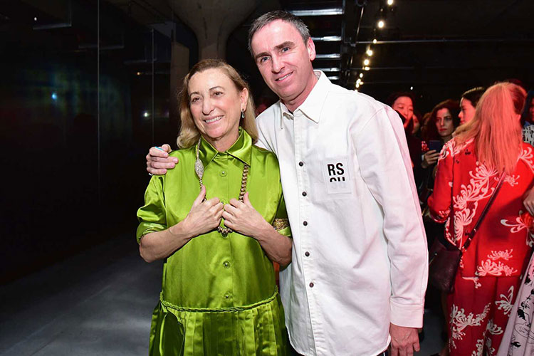 Miuccia Prada y Raf Simmons