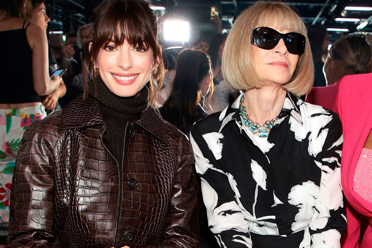 Anne Hathaway y Anna Wintour